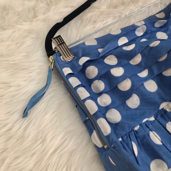 Leifsdottir Anthropologie Polka Dot Ruffle Pencil Skirt - Picture 7 of 9